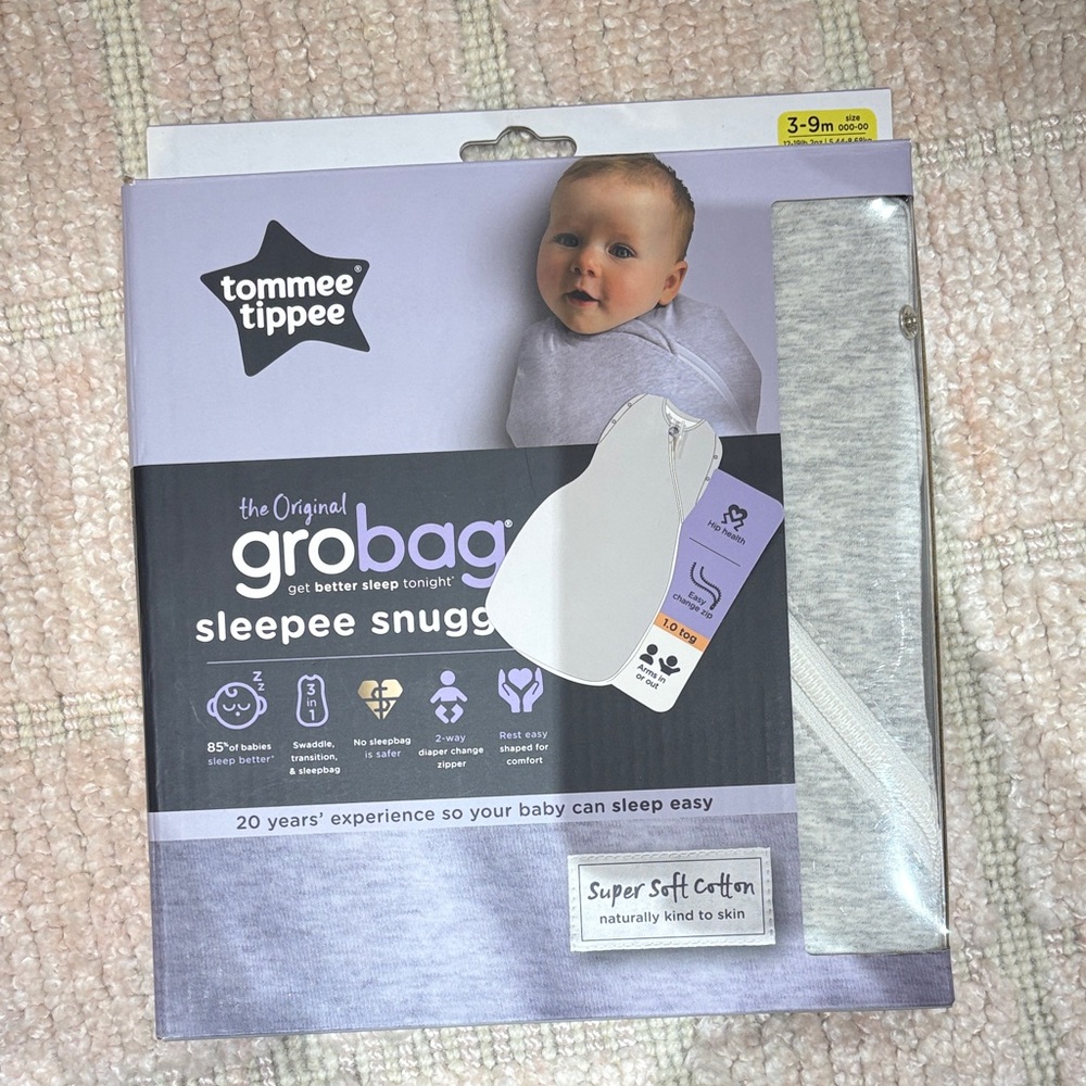 Tommee Tippee Gray Sleep Sacks for Kids